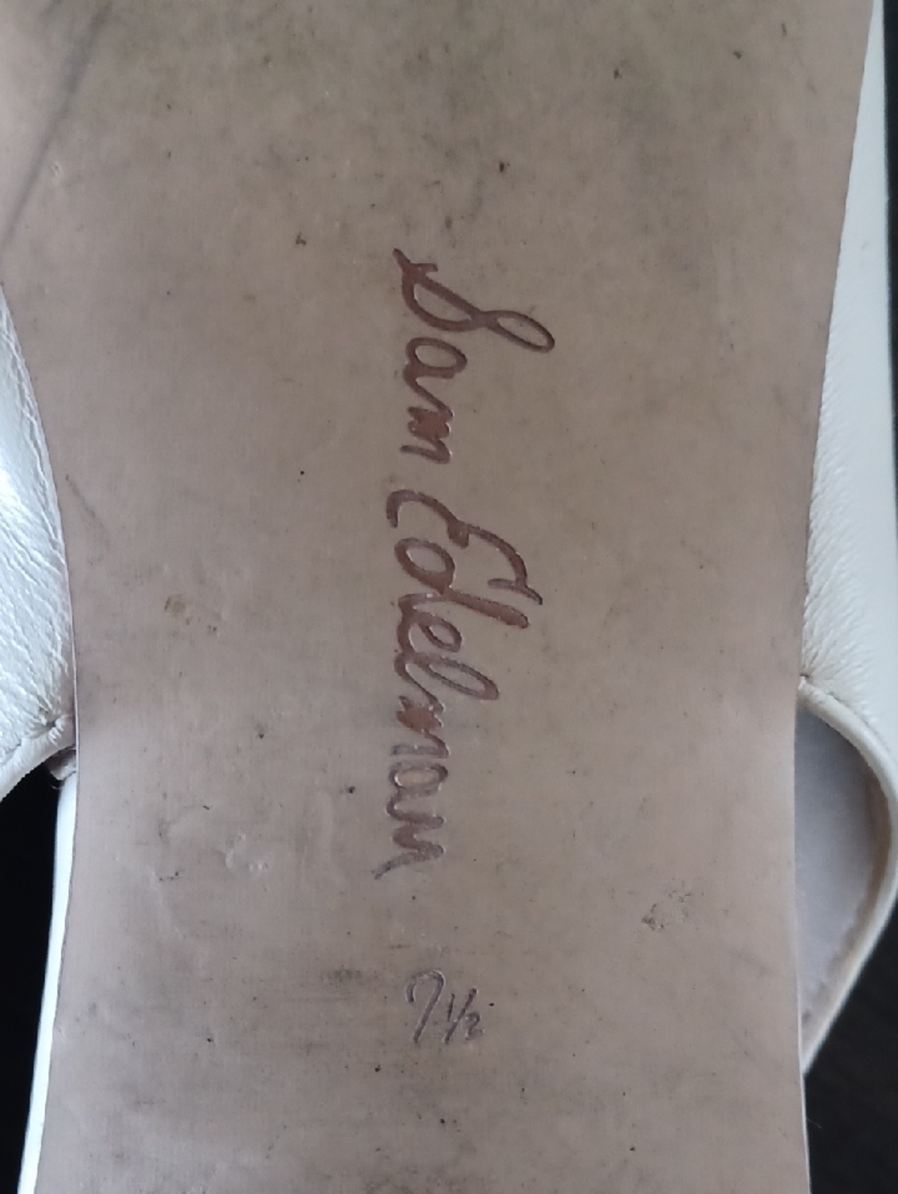 Sam Edelman Whitney Ivory Slingback Pointed Toe Flat ** Size 7.5 - Picture 11 of 12
